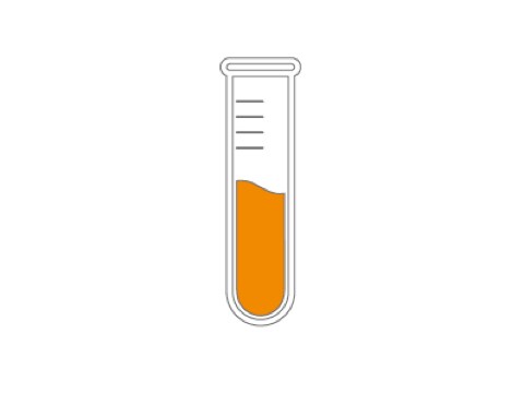 Test tube indicating complete blood count