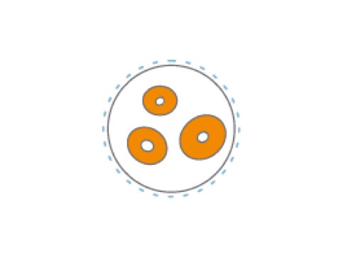 Molecule icon indicating infection