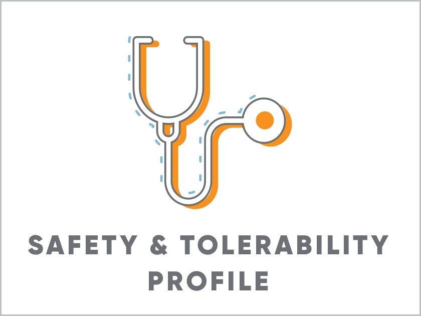 Stethescope indicating MAVENCLAD® well-characterized safety profile