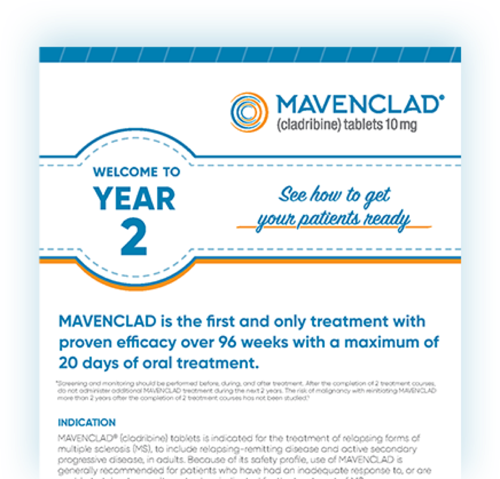 MAVENCLAD® Year 2 Leave Behind