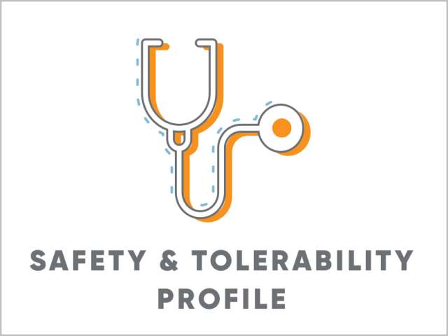 Stethescope indicating MAVENCLAD® well-characterized safety profile