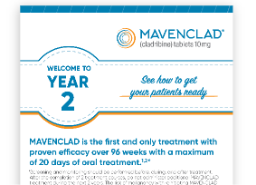 Getting your patients ready for year 2 of MAVENCLAD® 