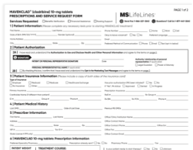 Service request form